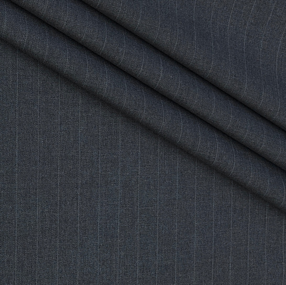 Trouser Fabric Donear Poly Viscose Premium T/R Stretchable Broad Lining Colour Slate Grey